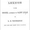 Awabakal-English Lexicon to Gospel of St Luke. Threlkeld c1859. Printed 1892. Univ of Newcastle